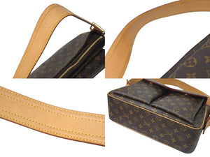 極美品 LOUISVUITTON ルイヴィトン ヴィバシテGM ワンショルダーバッグ M51163 モノグラム PVC レザー ゴールド金具 中古 4b000188