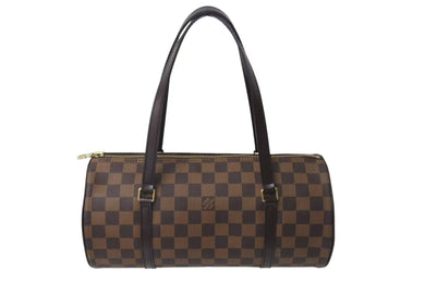 極美品 LOUIS VUITTON ルイヴィトン ハンドバッグ パピヨン30 ダミエキャンバス N51303 ブラウン ゴールド金具 中古 4b000189