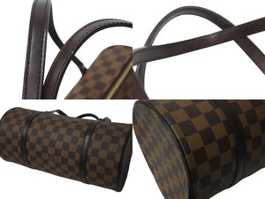 極美品 LOUIS VUITTON ルイヴィトン ハンドバッグ パピヨン30 ダミエキャンバス N51303 ブラウン ゴールド金具 中古 4b000189