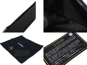 新品同様 CHANEL シャネル パリビアリッツ トートバッグMM ココマーク A34209 コーティングキャンバス レザー シルバー金具 中古 4b000192