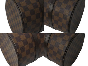 LOUIS VUITTON ルイヴィトン ハンドバッグ パピヨン30 ダミエキャンバス N51303 ブラウン ゴールド金具 美品 中古 4b000197