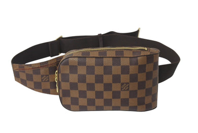 LOUIS VUITTON ルイヴィトン ショルダーバッグ ジェロニモス ダミエキャンバス ブラウン N51994 美品 中古 4b000198 正規品
