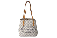 Load image into Gallery viewer, LOUIS VUITTON ルイヴィトン ダミエアズールキャンバス カバPM トートバッグ N41376 DU1114 ホワイト 美品 中古 4b000199
