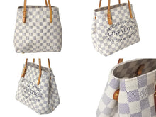 Load image into Gallery viewer, LOUIS VUITTON ルイヴィトン ダミエアズールキャンバス カバPM トートバッグ N41376 DU1114 ホワイト 美品 中古 4b000199