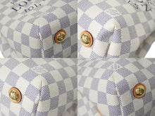 Load image into Gallery viewer, LOUIS VUITTON ルイヴィトン ダミエアズールキャンバス カバPM トートバッグ N41376 DU1114 ホワイト 美品 中古 4b000199