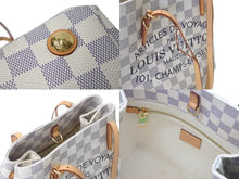 Load image into Gallery viewer, LOUIS VUITTON ルイヴィトン ダミエアズールキャンバス カバPM トートバッグ N41376 DU1114 ホワイト 美品 中古 4b000199
