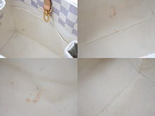 Load image into Gallery viewer, LOUIS VUITTON ルイヴィトン ダミエアズールキャンバス カバPM トートバッグ N41376 DU1114 ホワイト 美品 中古 4b000199