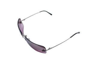 極美品 CHANEL シャネル リムレス サングラス 4017 c.124/7E サイズ62□17 120 ココマーク ピンク グラデーション 中古 4b000205