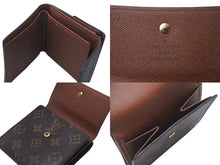 画像をギャラリービューアに読み込む, LOUIS VUITTON ルイヴィトン モノグラム ポルトフォイユエリーズ Wホック 二つ折り財布 M61654 ブラウン 美品 中古 4b000206