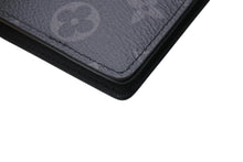 画像をギャラリービューアに読み込む, 新品未使用 LOUIS VUITTON ルイヴィトン ポルトフォイユ ブラザ 長財布 モノグラム エクリプス M61697 ブラック シルバー金具 中古 4b000209