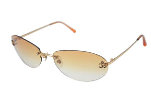 CHANEL シャネル リムレス サングラス 4013 c.125/56 サイズ 59◻︎16 130 ゴールド オレンジ グラデーション 美品 中古 4b000215