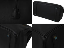 Load image into Gallery viewer, 極美品 HERMES エルメス BIRKIN バーキン35 ブラック ゴールド金具 トリヨンクレマンス ハンドバッグ □L刻印 中古 4b000219