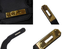 Load image into Gallery viewer, 極美品 HERMES エルメス BIRKIN バーキン35 ブラック シルバー金具 トリヨンクレマンス ハンドバッグ □L刻印 中古 4b000219