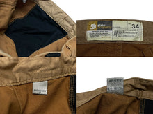 Load image into Gallery viewer, STATE PROPERTY x ROCAWEAR ステイトプロパティ ロカウェア カーゴパンツ ワーク ブラウン サイズ34 美品 中古 4b000222