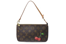 Load image into Gallery viewer, 極美品 LOUIS VUITTON ルイヴィトン モノグラム チェリー ポシェットアクセソワール アクセサリーポーチ 村上隆 M95008 中古 4b000232