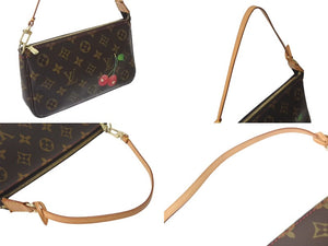 極美品 LOUIS VUITTON ルイヴィトン モノグラム チェリー ポシェットアクセソワール アクセサリーポーチ 村上隆 M95008 中古 4b000232