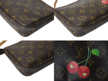 Load image into Gallery viewer, 極美品 LOUIS VUITTON ルイヴィトン モノグラム チェリー ポシェットアクセソワール アクセサリーポーチ 村上隆 M95008 中古 4b000232