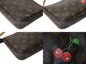 極美品 LOUIS VUITTON ルイヴィトン モノグラム チェリー ポシェットアクセソワール アクセサリーポーチ 村上隆 M95008 中古 4b000232