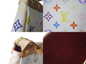 極美品 LOUIS VUITTON ルイヴィトン ポシェット アクセソワール アクセサリーポーチ M92649 モノグラム マルチカラー 村上隆 中古 4b000233