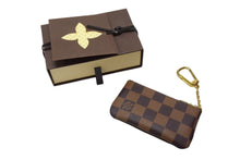画像をギャラリービューアに読み込む, 新品未使用 LOUIS VUITTON ルイヴィトン ダミエ ポシェットクレ コインケース カードケース N62658 ブラウン 中古 4b000234