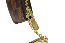 画像をギャラリービューアに読み込む, 新品未使用 LOUIS VUITTON ルイヴィトン ダミエ ポシェットクレ コインケース カードケース N62658 ブラウン 中古 4b000234