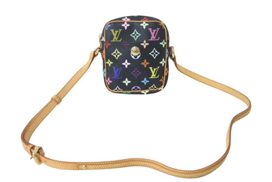 LOUIS VUITTON ルイヴィトン モノグラムマルチカラー リフト ショルダーバッグ ブラック M40056 村上隆 美品 中古 4b000237