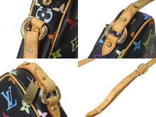 Load image into Gallery viewer, LOUIS VUITTON ルイヴィトン モノグラムマルチカラー リフト ショルダーバッグ ブラック M40056 村上隆 美品 中古 4b000237