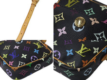 Load image into Gallery viewer, LOUIS VUITTON ルイヴィトン モノグラムマルチカラー リフト ショルダーバッグ ブラック M40056 村上隆 美品 中古 4b000237