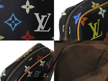 Load image into Gallery viewer, LOUIS VUITTON ルイヴィトン モノグラムマルチカラー リフト ショルダーバッグ ブラック M40056 村上隆 美品 中古 4b000237