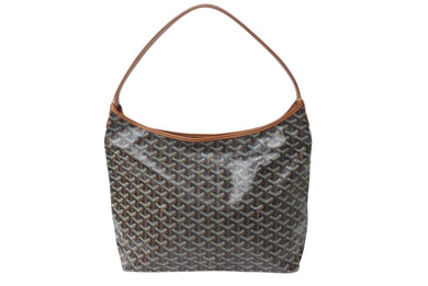 新品未使用 GOYARD ゴヤール ボエム ホーボー バッグ トートバッグ ブラウン PVC レザー BOHEMEPMLTY01CL01P シルバー金具 中古 4c075568