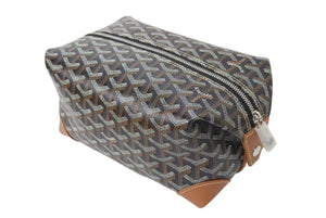 新品未使用 GOYARD ゴヤール ボウリング25 トイレタリーバッグ クラッチバッグ BOWLIN025TY01CL01P ブラック PVC レザー 中古 4c075956
