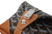 Load image into Gallery viewer, 新品未使用 GOYARD ゴヤール ボウリング25 トイレタリーバッグ クラッチバッグ BOWLIN025TY01CL01P ブラック PVC レザー 中古 4c075956