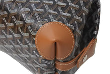 Load image into Gallery viewer, 新品未使用 GOYARD ゴヤール ボウリング25 トイレタリーバッグ クラッチバッグ BOWLIN025TY01CL01P ブラック PVC レザー 中古 4c075956