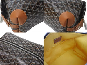 新品未使用 GOYARD ゴヤール ボウリング25 トイレタリーバッグ クラッチバッグ BOWLIN025TY01CL01P ブラック PVC レザー 中古 4c075956