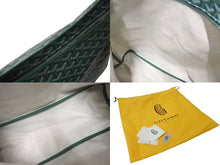 Load image into Gallery viewer, 新品未使用 GOYARD ゴヤール ボエム ホーボーバッグ グリーン BOHEMEPMLTY33CL33P コーティングキャンバス シルバー金具 中古 4b000240