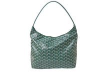 Load image into Gallery viewer, 新品未使用 GOYARD ゴヤール ボエム ホーボーバッグ グリーン BOHEMEPMLTY33CL33P コーティングキャンバス シルバー金具 中古 4b000240