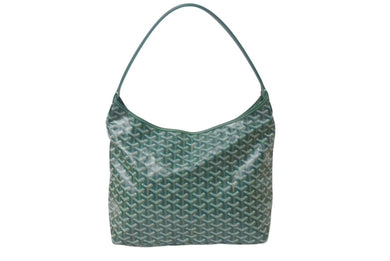 新品未使用 GOYARD ゴヤール ボエム ホーボーバッグ グリーン BOHEMEPMLTY33CL33P コーティングキャンバス シルバー金具 中古 4b000240