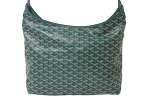 新品未使用 GOYARD ゴヤール ボエム ホーボーバッグ グリーン BOHEMEPMLTY33CL33P コーティングキャンバス シルバー金具 中古 4b000240