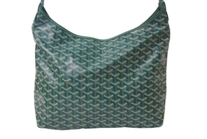 新品未使用 GOYARD ゴヤール ボエム ホーボーバッグ グリーン BOHEMEPMLTY33CL33P コーティングキャンバス シルバー金具 中古 4b000240