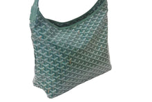 Load image into Gallery viewer, 新品未使用 GOYARD ゴヤール ボエム ホーボーバッグ グリーン BOHEMEPMLTY33CL33P コーティングキャンバス シルバー金具 中古 4b000240
