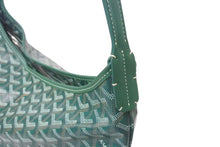 Load image into Gallery viewer, 新品未使用 GOYARD ゴヤール ボエム ホーボーバッグ グリーン BOHEMEPMLTY33CL33P コーティングキャンバス シルバー金具 中古 4b000240
