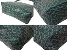 Load image into Gallery viewer, 新品未使用 GOYARD ゴヤール ボエム ホーボーバッグ グリーン BOHEMEPMLTY33CL33P コーティングキャンバス シルバー金具 中古 4b000240