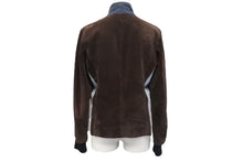 画像をギャラリービューアに読み込む, MIUMIU ミュウミュウ スウェード レザージャケット シングルライダース アウター サイズ40 ブラウン 美品 中古 4b000247