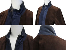 画像をギャラリービューアに読み込む, MIUMIU ミュウミュウ スウェード レザージャケット シングルライダース アウター サイズ40 ブラウン 美品 中古 4b000247