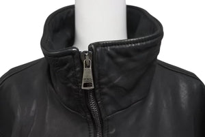 DOLCE & GABBANA ドルチェアンドガッバーナ ラムレザーブルゾン ブラック サイズ56 LS - G9N16L 美品 中古 4b000258