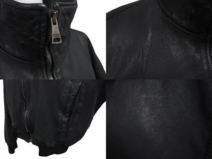 DOLCE & GABBANA ドルチェアンドガッバーナ ラムレザーブルゾン ブラック サイズ56 LS - G9N16L 美品 中古 4b000258