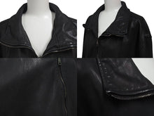 Load image into Gallery viewer, DOLCE &amp; GABBANA ドルチェアンドガッバーナ ラムレザーブルゾン ブラック サイズ56 LS - G9N16L 美品 中古 4b000258