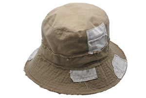 Vivienne Westwood ヴィヴィアンウエストウッド パッチワークバケットハット コットン ブラウン サイズM〜S 美品 中古 4b000259