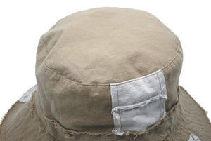 Vivienne Westwood ヴィヴィアンウエストウッド パッチワークバケットハット コットン ブラウン サイズM〜S 美品 中古 4b000259