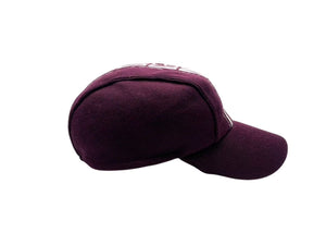 DOLCE&GABBANA ドルチェアンドガッバーナ キャップ ワインレッド ベージュ コットン サイズ60 美品 中古 4b000265